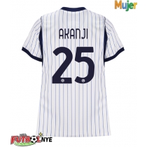 Camiseta Inter Milan Manuel Akanji #25 Visitante Equipación para mujer 2026-27 manga corta